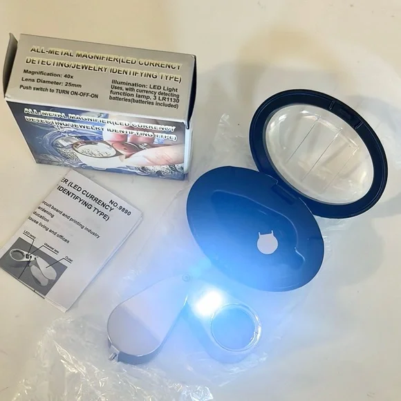 All - metal magnifier - led currency detecting/ jewelry identifying type - Picture 5 of 8